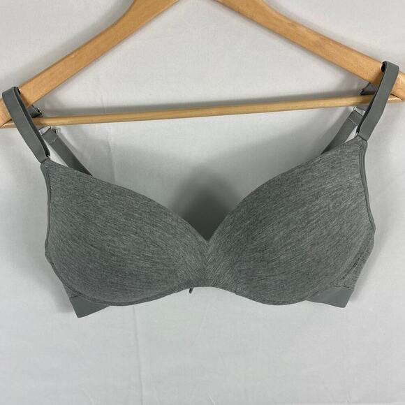 LIVELY All-Day Wireless Push Up Bra Grey Size 38C - Picture 2 of 5